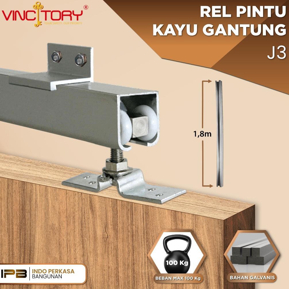 [NEW] INSTAN Rel pintu geser sliding Rel Pintu Dorong Geser Sliding Door Vincitory Rel Pintu Geser 2