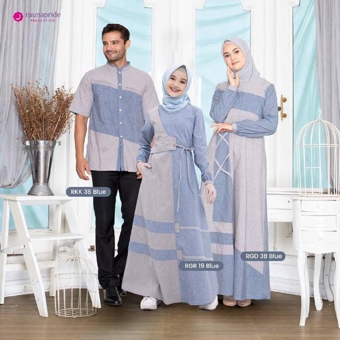 Couple Family Rauna / GD-38 Blue / Fashion Muslim