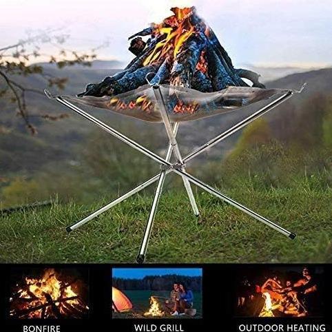 [WOW] Stand api unggun portable tool camping outdoor - ez203 - tempat api unggun portable