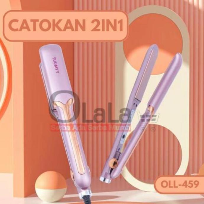 [COD] CATOKKAN RAMBUT TUUMYY 2IN1 MODEL LURUS dan KERITING STRAIGHT DAN CURLY SERBAGUNA OLL-TM459 Ca