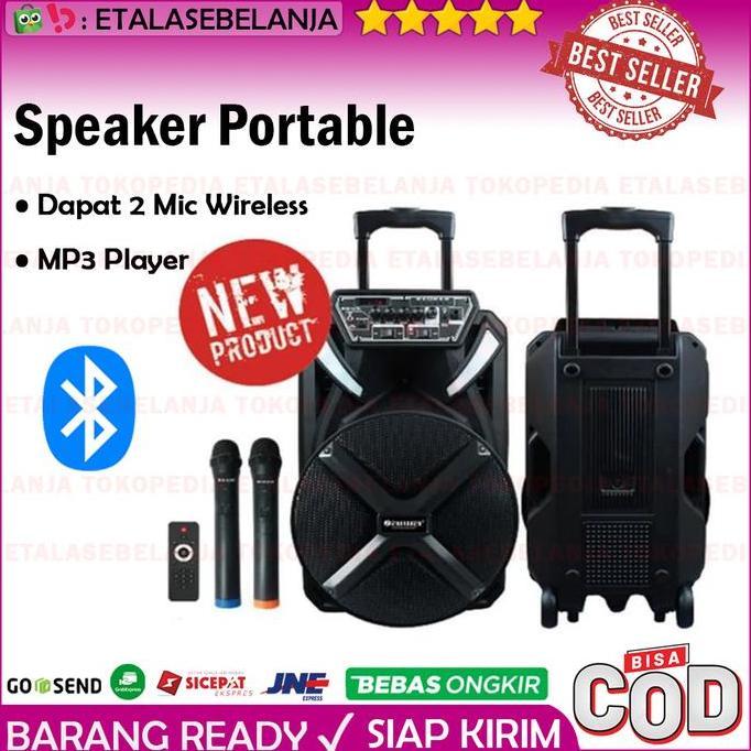 Speaker Portable Sound System Aiwa WAS-112LVH - 12 Inch terlaris