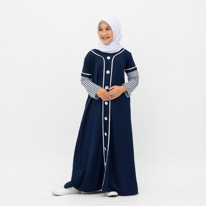 Applekidz Gamis Anak Perempuan Tanggung Sheryl Navy