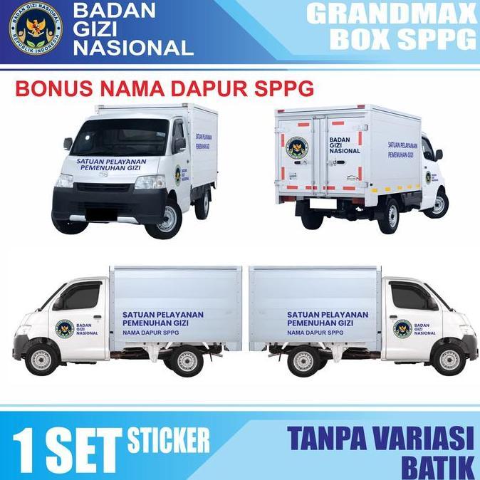 Sale Stiker Mobil Box Sppg / Stiker Sppg / Stiker Armada Sppg / Stiker Mobil Bgn
