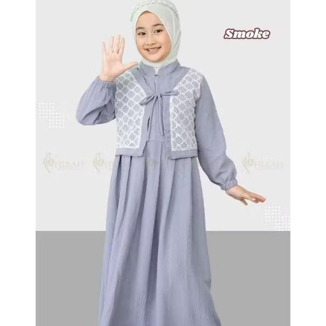 Gamis Anak Perempuan Padma Dress Gamis Anak Tanggung 7-16 Tahun Gamis Brukat Gamis Pesta Gamis Moder