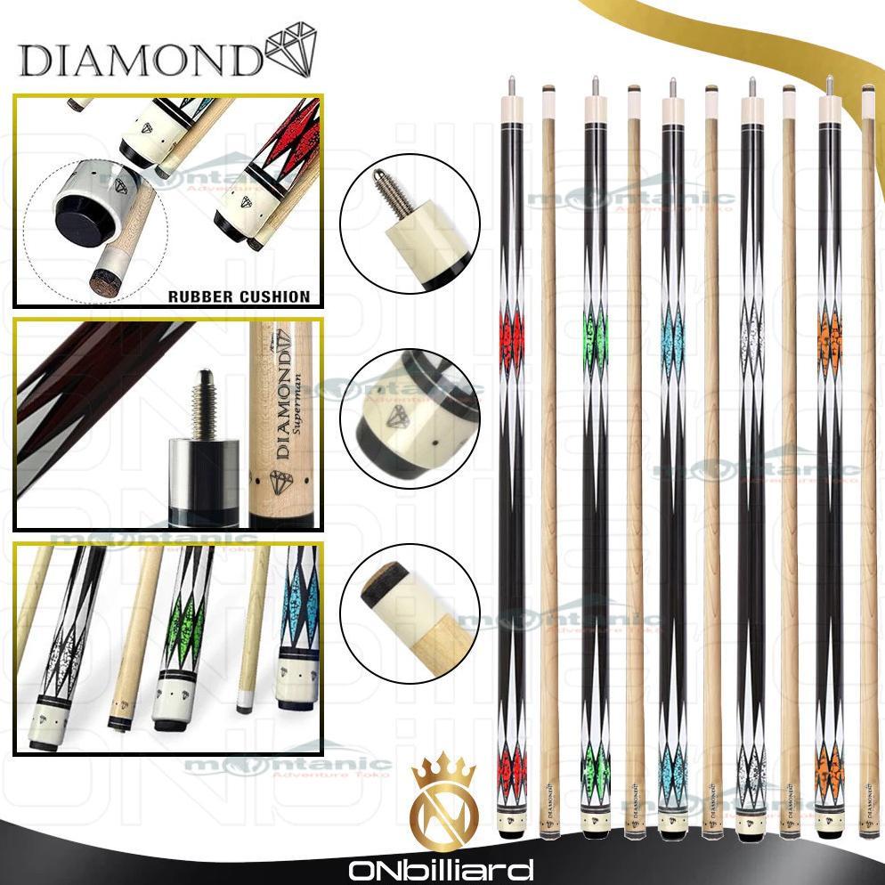 HOT DEALS Tongkat Biliar 57" 1/2 Ujung 12.5Mm Permainan Latihan Kolam Kayu Stik Biliar - Stick Billi