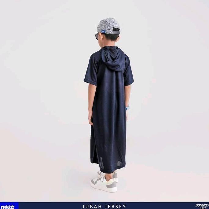 JUBAH JERSEY ROKIDZ | Gamis Anak Laki Laki Bahan Dry Fit Wafer Elastis | Baju Sholat Casual Anak Akt