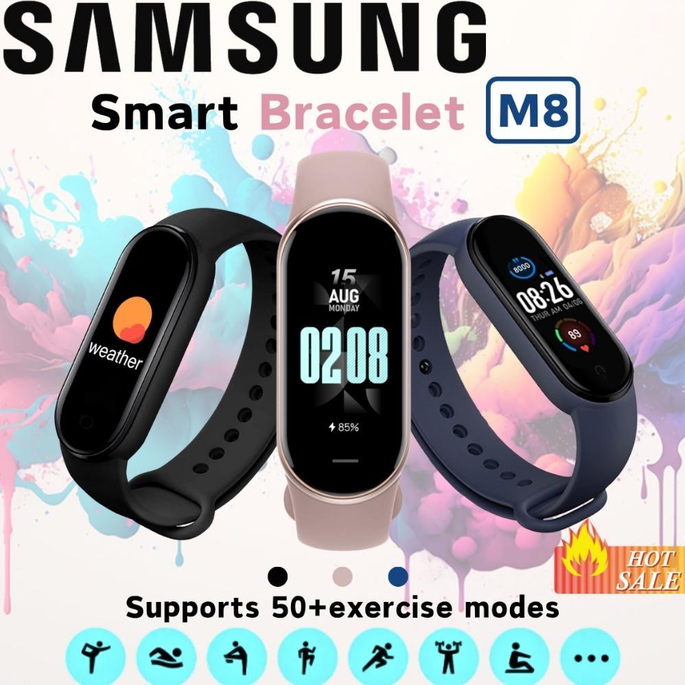 hot sale [cod] samsung smartwatch m8 anti air ip67 jam tangan kesehatan & olahraga hemataccdiy wallp