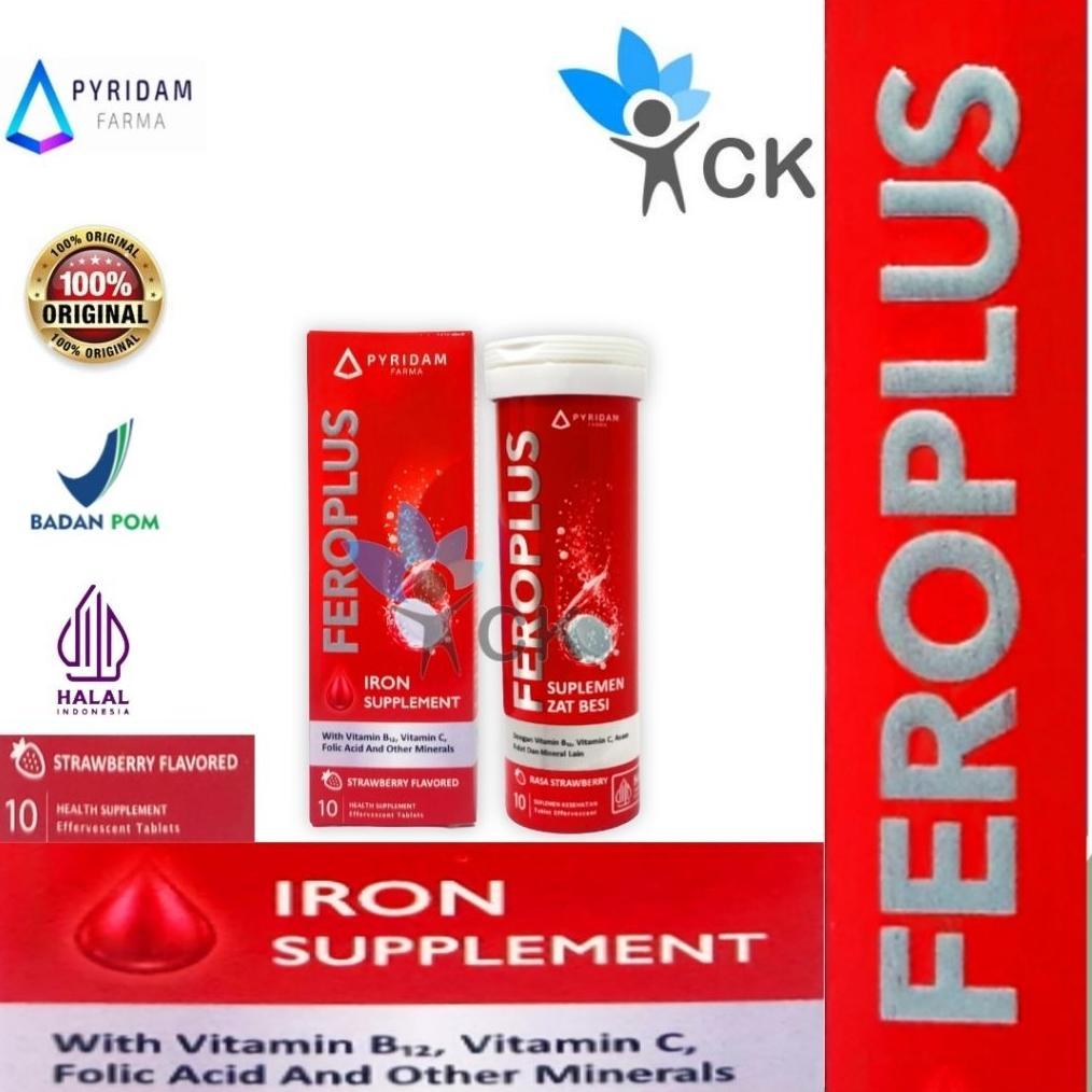 FeroPlus Effervescent Tablet Box Suplemen Zat Besi