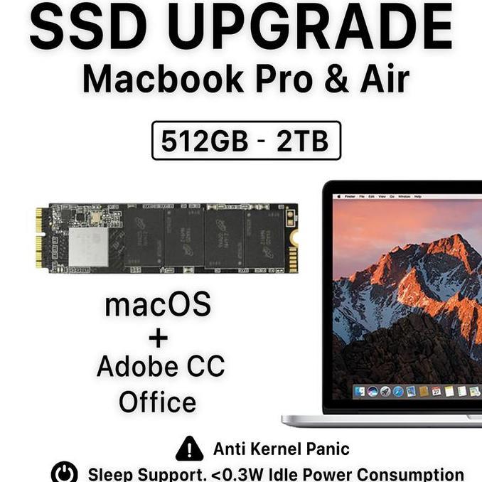 HARGA DISC - SSD 512GB/1TB MacBook Air 2013-2017/MacBook Pro Retina 2012-2015