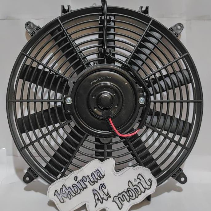 Promo Motor Extra Ekstra Fan Condensor Ac Mobil Universal 12Inchi 24volt Diskon