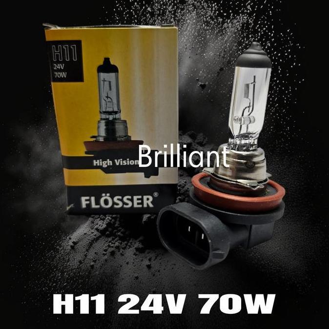Promo Bohlam Halogen H11 - Flosser Original - 24v Diskon