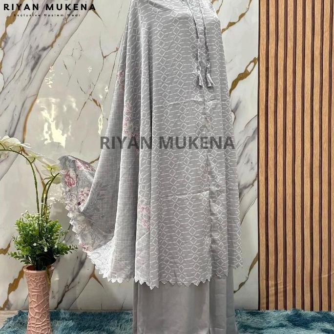 Mukena SYAKILA Bahan Armania Silky 2in1 Jumbo Mewah | By Riyan Mukena.