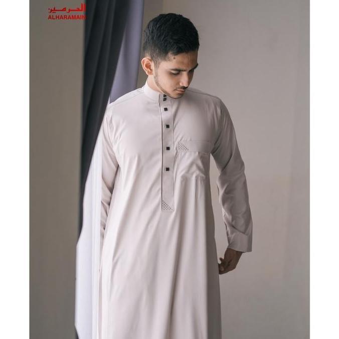 Al Haramain Jubah / Gamis Pria Dewasa Premium Bordir (14)