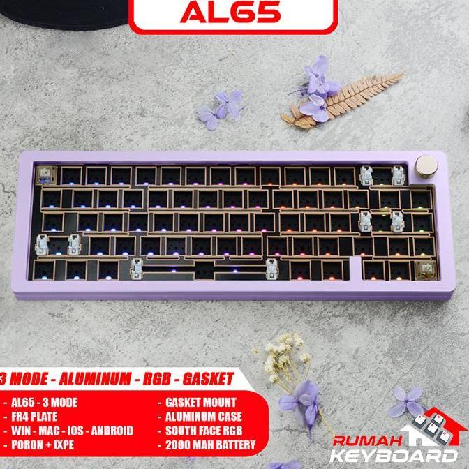 Mainajaa- Mechanical Keyboard - Sugar65 - 65% - Gasket - South Rgb  - Aluminum