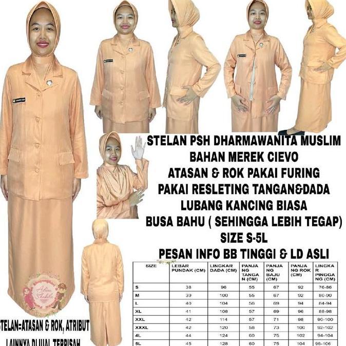 ADIVA--,STELAN PSH DHARMA . WANITA MUSLIM BAHAN CIEVO SUDAH JAHIT terlaris