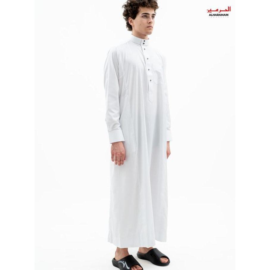AL Haramain Jubah / Gamis Pria Dewasa Premium Wol (07 B) | Putih