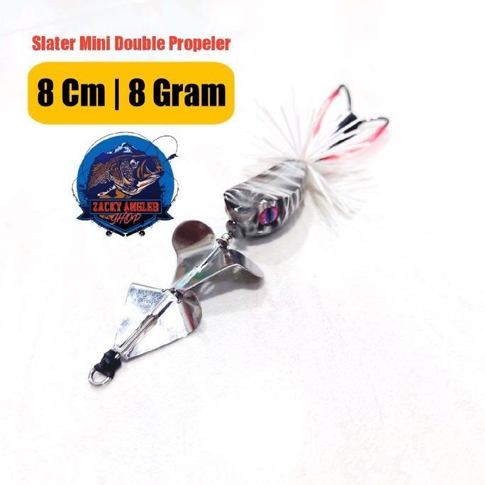 Langsungdapat- Slater Mini Buzzbait Double Propeler Umpan Gabus