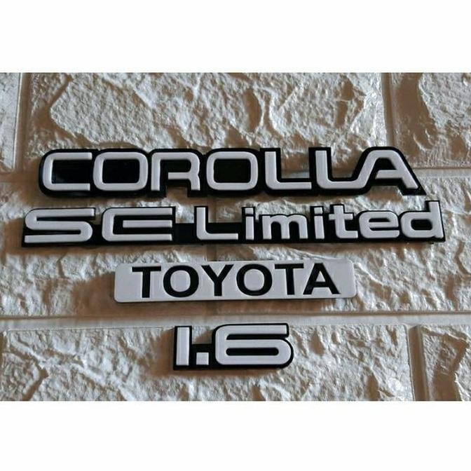 Promo EMBLEM BAGASI SET COROLLA TWINCAM AE92 HAND MADE Diskon