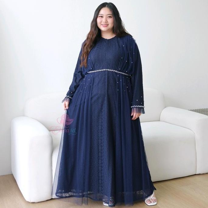 super jumbo gamis maretha brukat mewah ld 130 140 150 cm Pesta Mutiara Tile