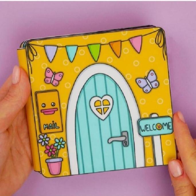 Paper doll duck house mainan bongkar pasang bebek viral