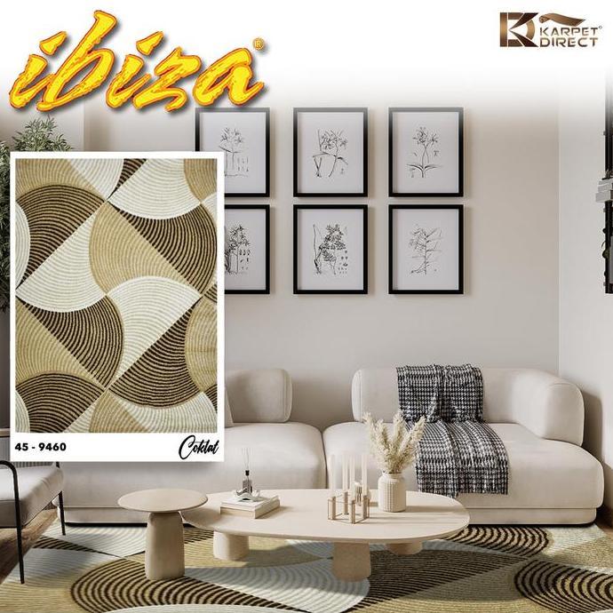 [Karpet Direct] Ibiza Karpet (Coklat) 100X150 Cm - Kode 45-9460