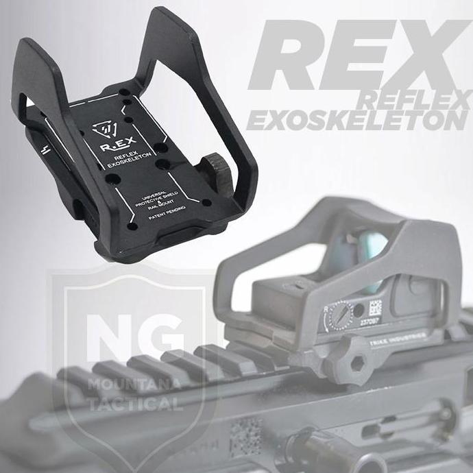 REX SI Style Reflex Exoskeleton RMR Red Dot Sight Scope Mount Tactical terlaris