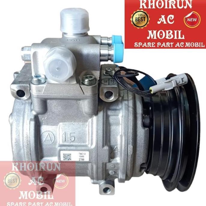 Promo Compresor Kompresor AC Kijang Kapsul Grand Bensin Komplit - Denso Coolgear Asli Diskon