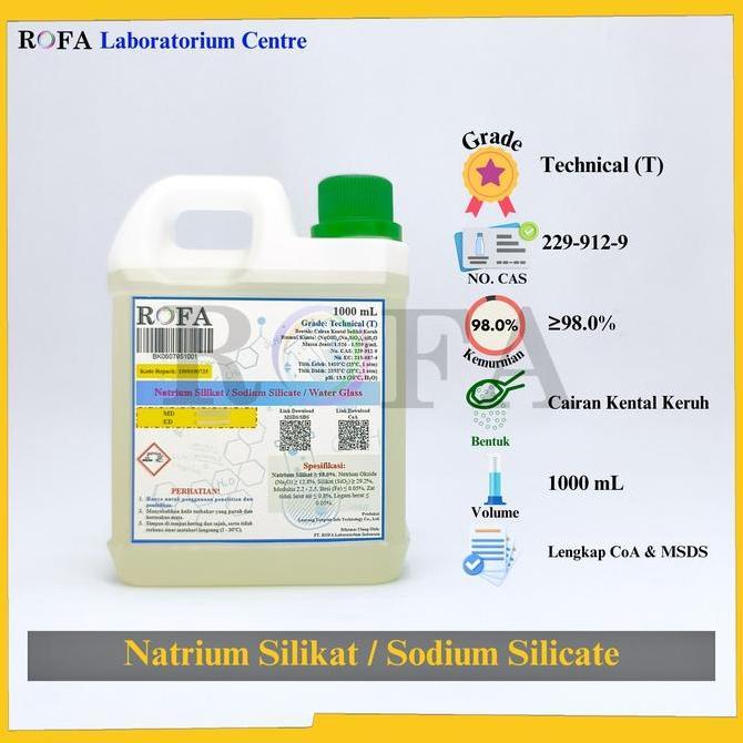 Tmn- Natrium Silikat / Sodium Silicate / Waterglass / Na2Sio3 1000 Ml