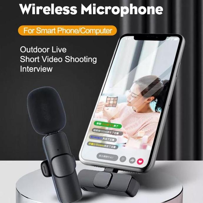 Mainajaa- Movio Mic Wireless Lavalier - Mic Clip On / Mic Live Streaming Podcast
