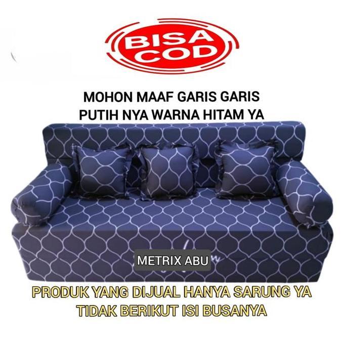( Hanya Sarung ) Sprei Resleting Lipat Sofa Bed Inoac Dan Royal Tebal 20Cm No 1 2 3 4 - Sarung Kasur