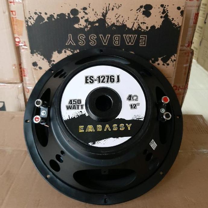 Subwoofer 12 inch EMBASSY ES 1276 J Subwoofer EMBASSY 12 inch DOUBLE COIL terlaris