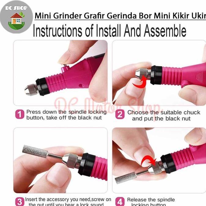 Powerx- Mesin Mini Grinder Grafir Bor Gerinda Kikir Ukir Gerinda Mini Portable