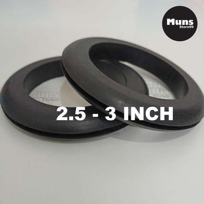 Tmn- Gromet Karet Rubber Grommet 2.5 - 3 Inch Pipa Pvc Sistem Hidroponik Filter Air