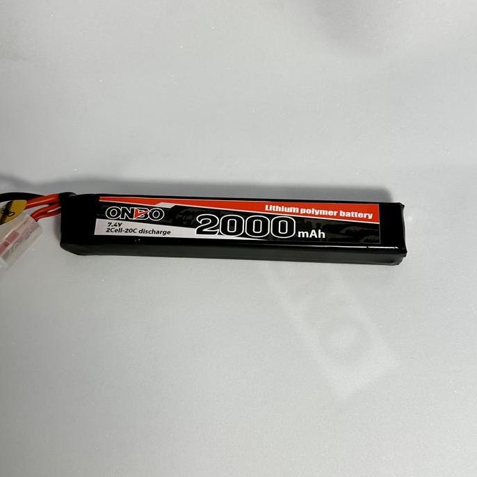 Lansungkirim- Lipo 2S Sugus 7.4V 2000Mah 20-40C Untuk Airsoft Onbo Power - Remote, Toy, Control