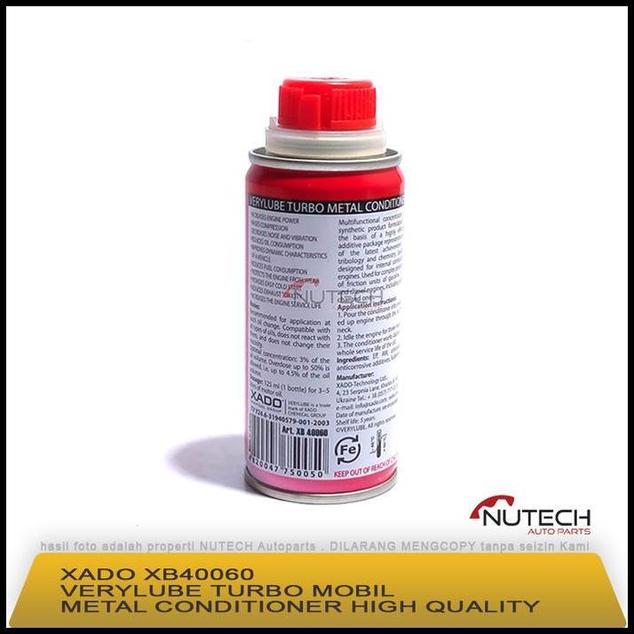 GRATIS ONGKIR XADO VERYLUBE TURBO MOBIL ADDITIVE OLI & METAL CONDITONER