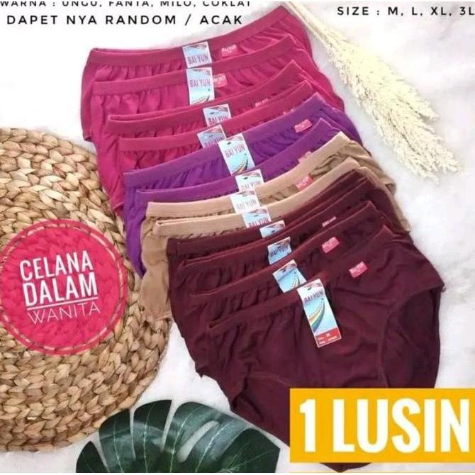Celana Dalam CD Wanita / Cawet Seksi M L XL XXL 6-12 Pcs