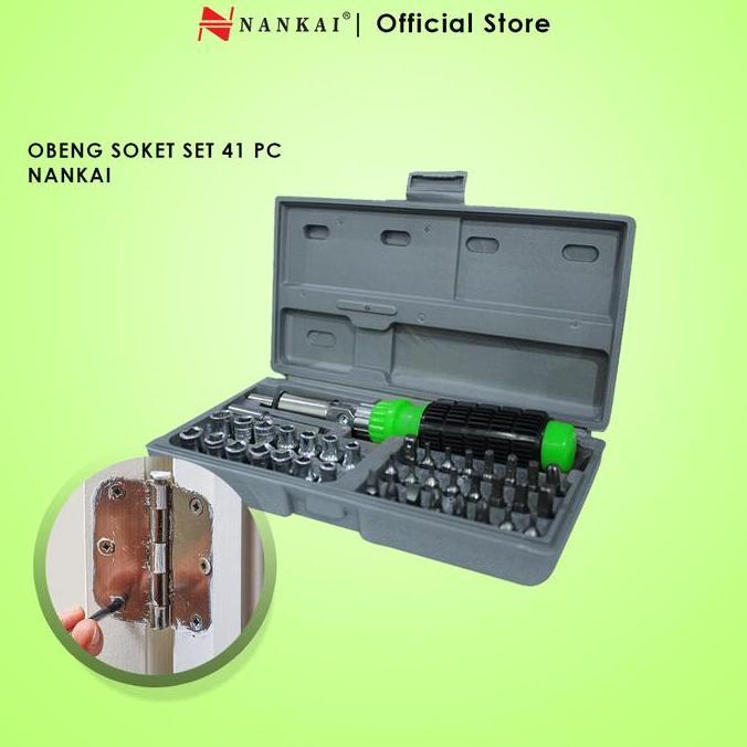 Powerz- Obeng Sock Set 41 Pcs / Kunci Obeng Socket 41 Pcs Nankai