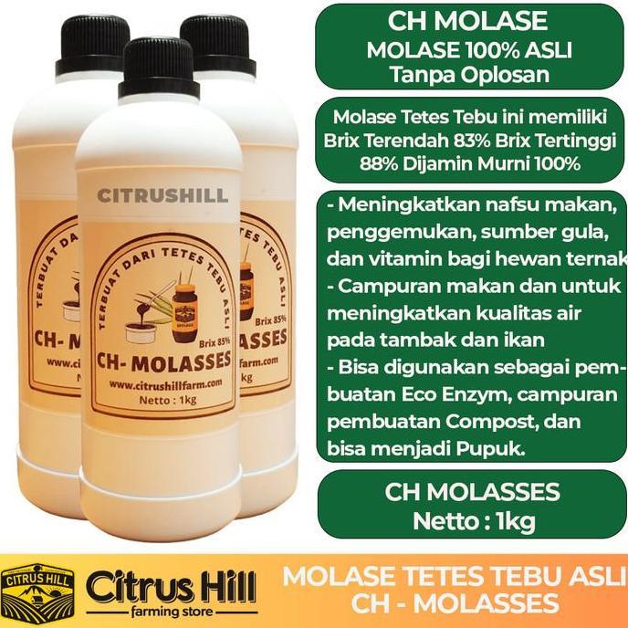 Tmn- Molase 1Kg Tetes Tebu Murni Asli Tanpa Campuran Molase Tetes Tebu