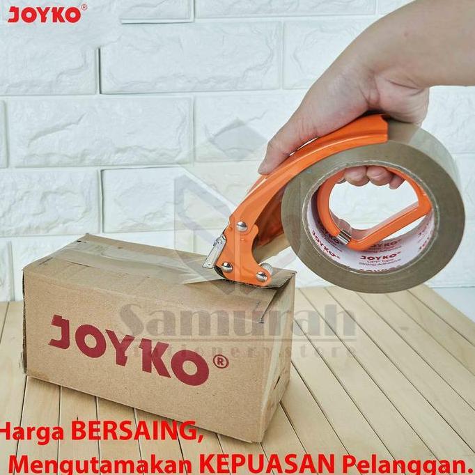 Bisaaja- Lakban Plastik Opp Tape 48 Mm Joyko Bening - Coklat 100 Meter 2In Yard