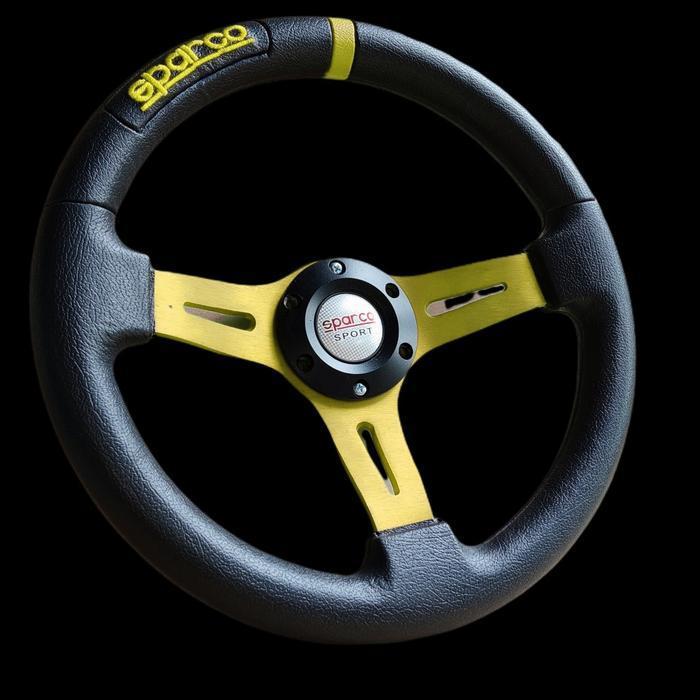 Setir Recing 15 Inci Logo Sparco Car Original Dan Terpercaya