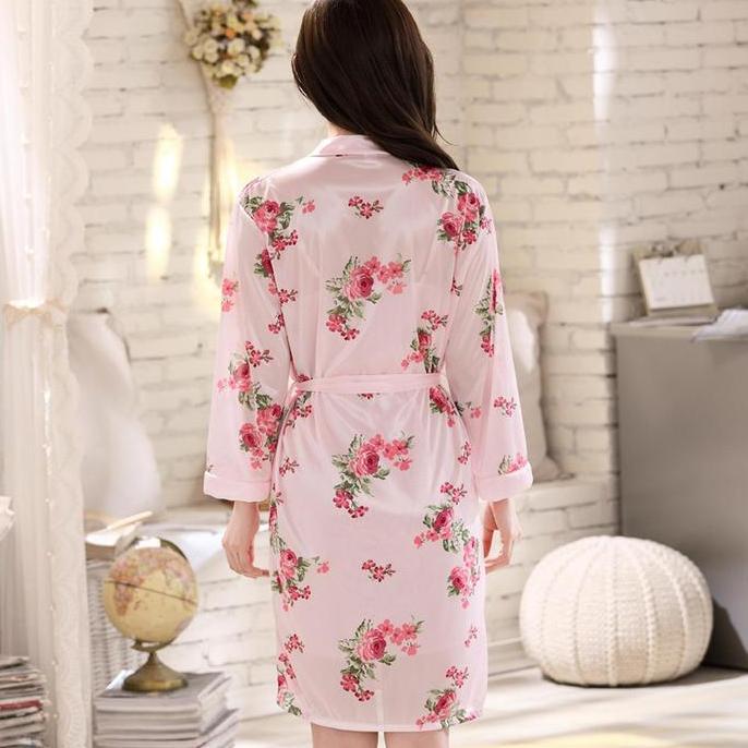 BANDAWISA90_ - [ RACUN LINGERIE ]  SET KIMONO DRESS LINGERIE 2IN1 PIYAMA NIGHTWEAR WANITA DEWASA MOT