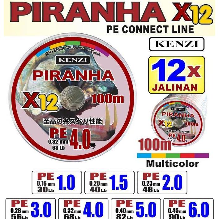 PE. KENZI PIRANHA X12 (Color MULTICOLOR)