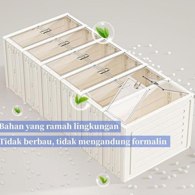 Foodcity- Tidak Ada Instalasi / 3-9 Lapis Lemari Sepatu Lipat Transparan Anti Pecah - Rak Sepatu Pen