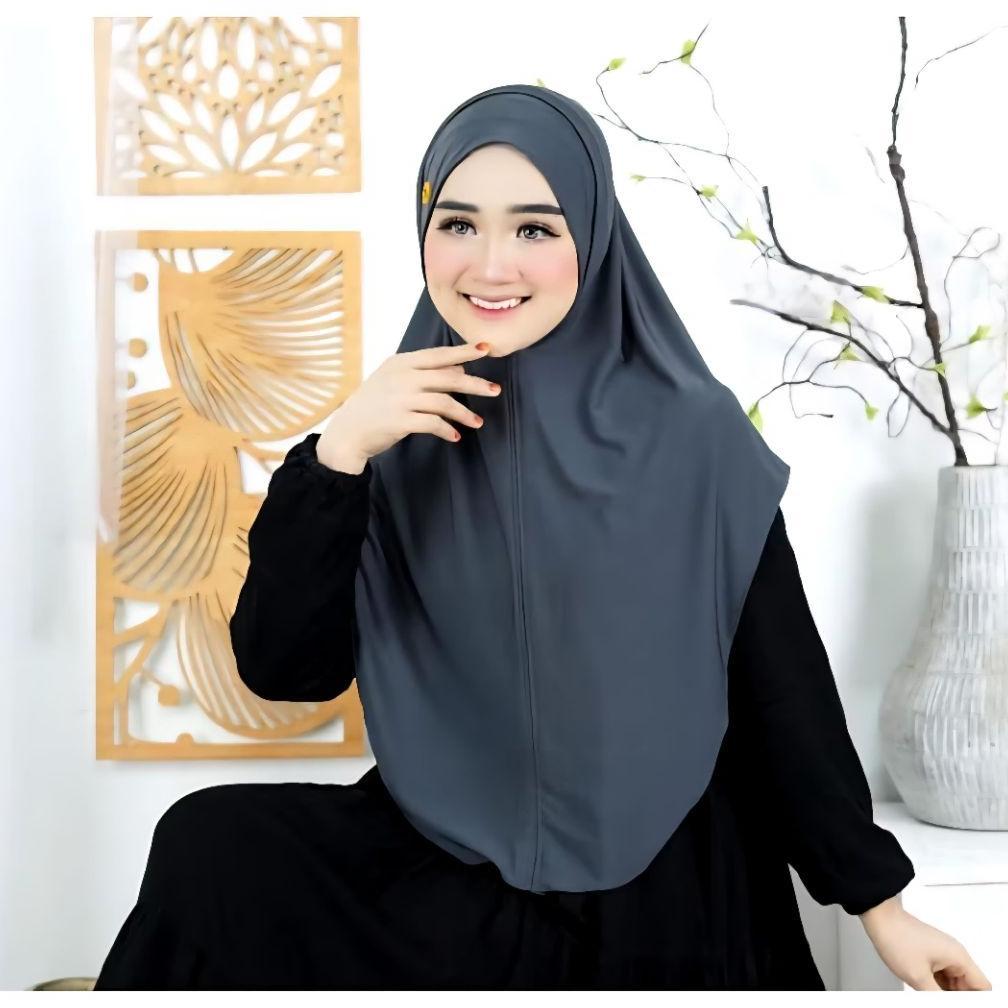 SUPER DEAL MARISA SIZE L - HIJAB INSTAN DAILY TERBARU HIJAB JUMBO TERBARU BAHAN JERSEY ZOYA BY QINAR