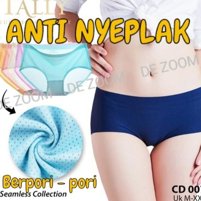 CD wanita sepinggang Seamles Tally 007 Bahan Licin Melar Tanpa Jahitan