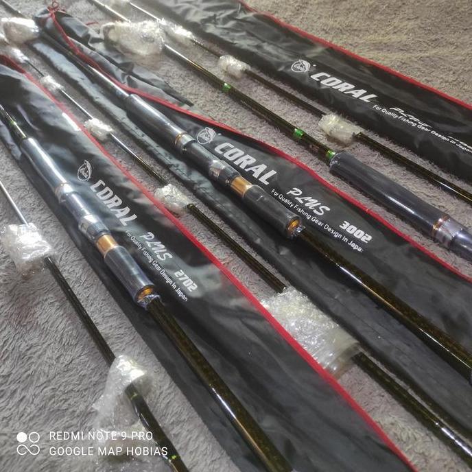 joran karangan/popping sambung 2 carbon kaku orca coral plus 270. 300.