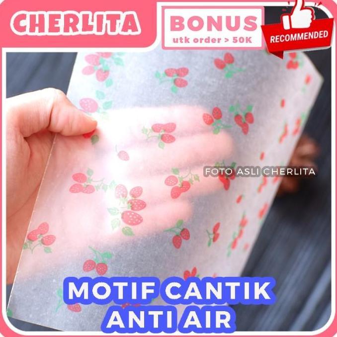 Wax Paper 18x18 cm Korean Bento Cake Baking Paper Serap Minyak