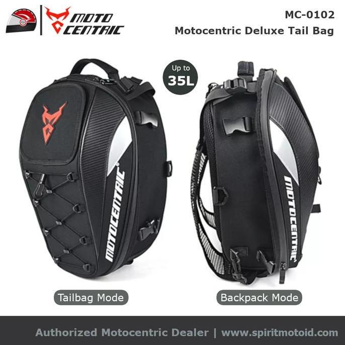 Motocentric Deluxe Tail Bag | Tas Belakang Motor Touring Tailbag