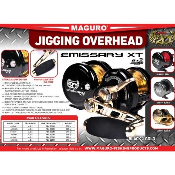 Reel OH Maguro Emissary XT NHL Jigging Overhead