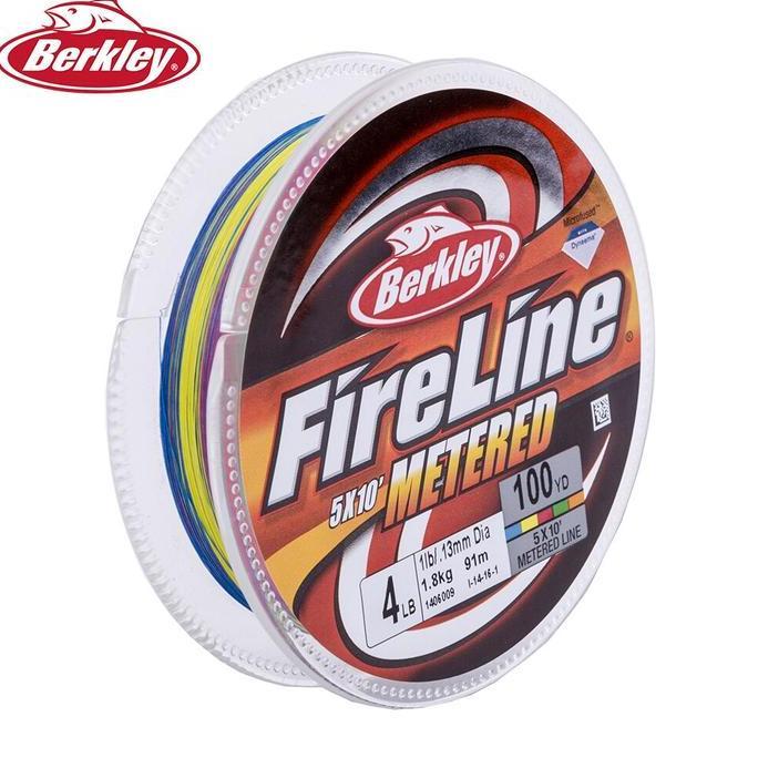 PE BERKLEY FIRELINE 5X10 METERED 100YD - MULTI COLOR